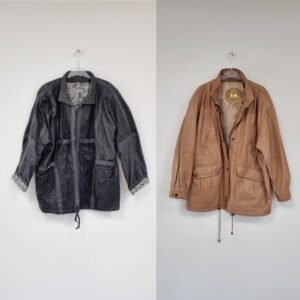 Kurtki i kamizelki skórzane damskie + męskie - 25kg